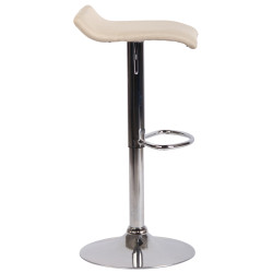 Tabouret de bar Dyn V2 tissu C crème