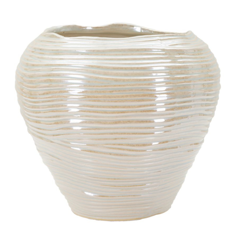 VASE ROND PERLÉ CM Ø27X24