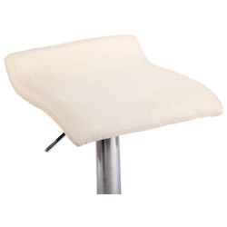 Tabouret de bar Dyn V2 tissu C crème