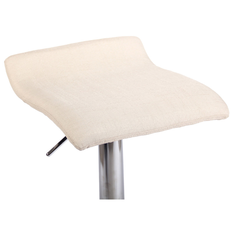 Tabouret de bar Dyn V2 tissu C crème