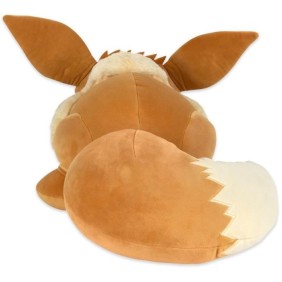 Peluche - BANDAI - Pokémon - Evoli (Eevee) 40cm - Peluche Pokémon toute douce qui dort - JW0222