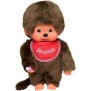 Monchhichi Garçon Bavoir Rouge 20 cm