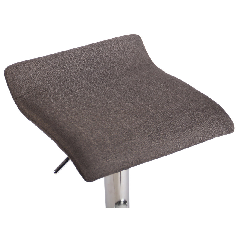 Tabouret de bar Dyn V2 tissu C gris foncé