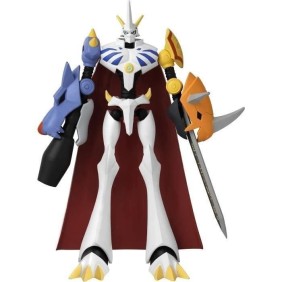 Figurine Digimon Omegamon 17 cm - Anime Heroes - BANDAI - 16 points d'articulation - Accessoires inclus