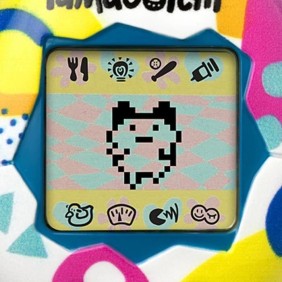 Tamagotchi - BANDAI - Tamagotchi original - Memphis Style - animal électronique virtuel avec écran couleur, 3 boutons et jeux