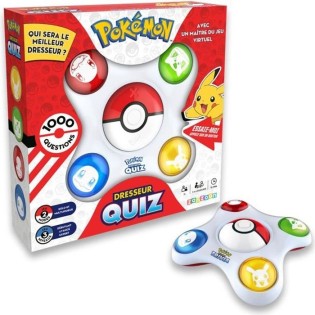 Bandai - Pokémon - Dresseur Quiz - Quiz connaissances 100% Pokémon - Jeu électronique interactif - parle français