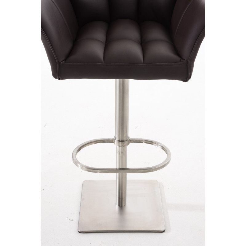 Set De 2 Taburetes De Bar Damaso Marrуn,Acero inoxidable