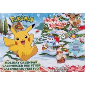 Calendrier de l'Avent Pokémon - BANDAI - 24 figurines inédites - Pour enfant a partir de 4 ans - Figurines aléatoires