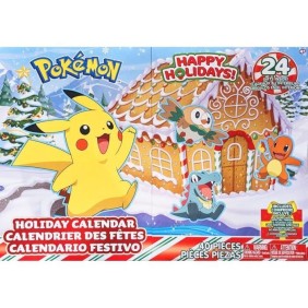 Calendrier de l'Avent Pokémon - BANDAI - 24 figurines inédites - Pour enfant a partir de 4 ans - Figurines aléatoires