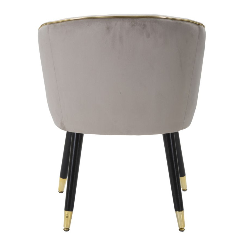 Cadeira Paris Cinza/Dourado – Contraste subtil para uma elegância urbana (62×58×78 cm)
