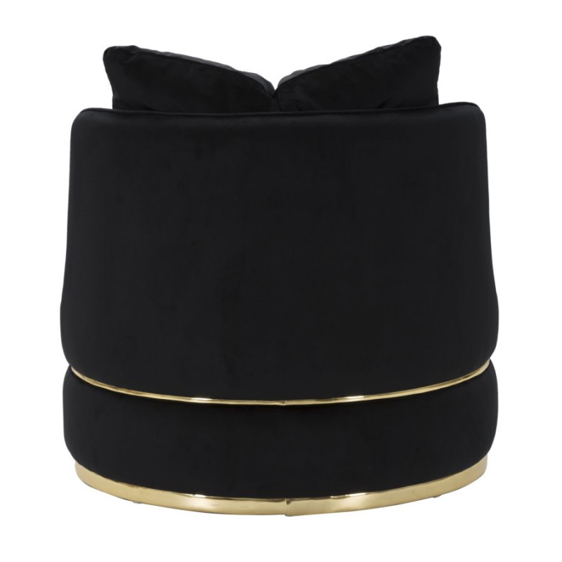Poltrona Paris Space Nero/Oro – Prestigio assoluto in nero e oro (Ø 84×72 cm)
