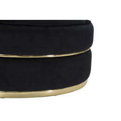 Poltrona Paris Space Nero/Oro – Prestigio assoluto in nero e oro (Ø 84×72 cm)
