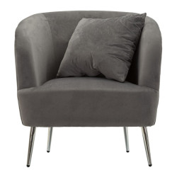 Sillón Plateado – Brillo plateado para un estilo deslumbrante (73×66×78 cm)
