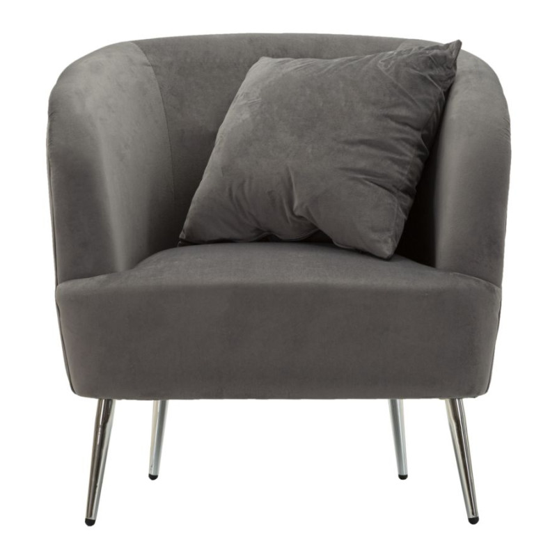 Sillón Plateado – Brillo plateado para un estilo deslumbrante (73×66×78 cm)
