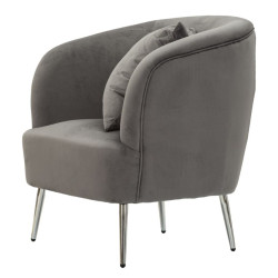 Sillón Plateado – Brillo plateado para un estilo deslumbrante (73×66×78 cm)
