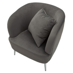 Sillón Plateado – Brillo plateado para un estilo deslumbrante (73×66×78 cm)
