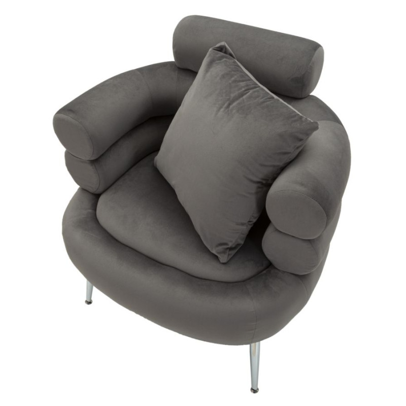 Poltrona Silvery Plus – Effetto specchio per un glamour deciso (78×68×85 cm)
