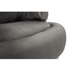 Poltrona Silvery Plus – Effetto specchio per un glamour deciso (78×68×85 cm)
