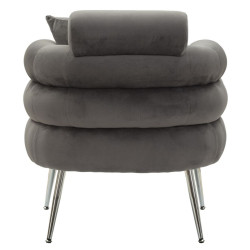 Poltrona Silvery Plus – Effetto specchio per un glamour deciso (78×68×85 cm)
