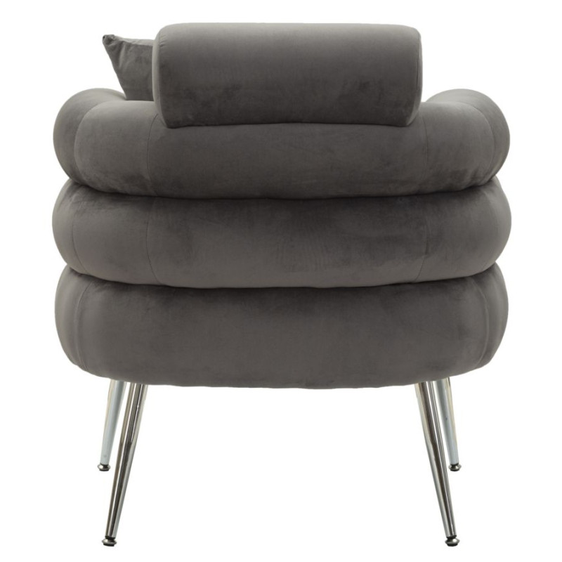Poltrona Silvery Plus – Effetto specchio per un glamour deciso (78×68×85 cm)
