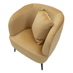 Poltrona Browy – Calore ed eleganza con cuscini integrati (73×66×78 cm)
