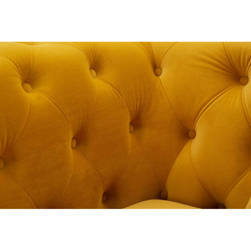 Fauteuil Emy Moutarde – Audace solaire et confort raffiné (104×83×76 cm)
