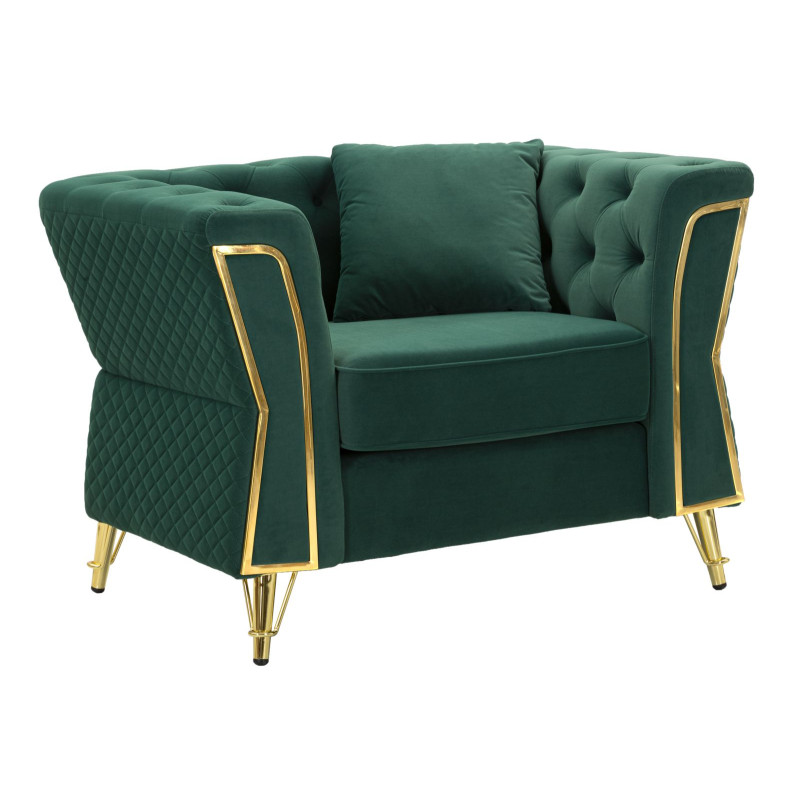Sillón Emy Verde – Elegancia natural y asiento majestuoso (104×83×76 cm)
