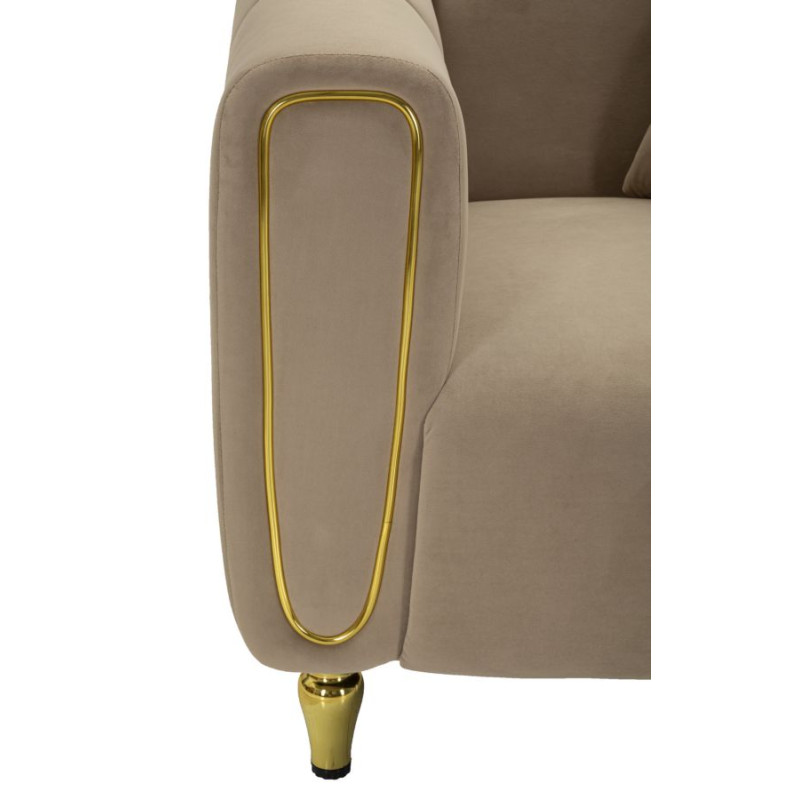 Fauteuil Alma Gris – Sobriété chic et allure moderne (97x81x71 cm)
