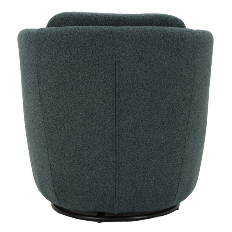 Fauteuil pivotant Torino Ottanio – Modernité affirmée en bleu intense (70x72x75 cm – hauteur d'assise 44,5 cm)

