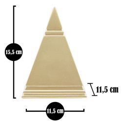 Pyramide dorée cm 11,5 x 11,5 x 15,5