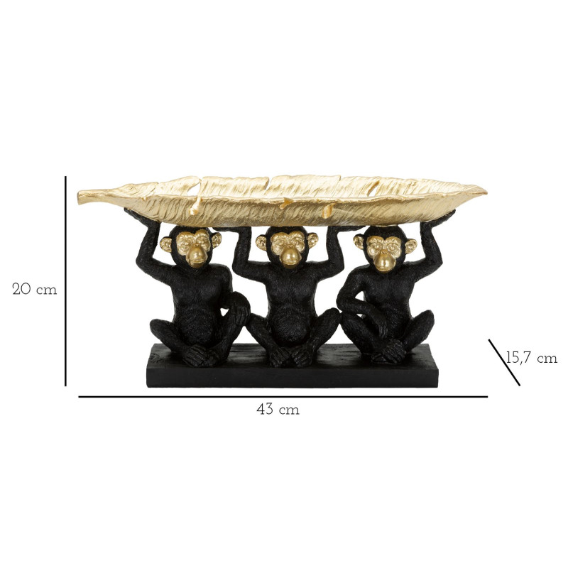 DÉCOR SINGE TRIS M 43X15,7X20