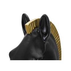 CHEVAL NOIR ET OR CM Ø 18,5X50