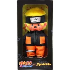 Bandai - Monchhichi - Peluche Monchhichi Naruto Shippuden - Peluche toute douce 20 cm pour enfants et adultes - SE241088