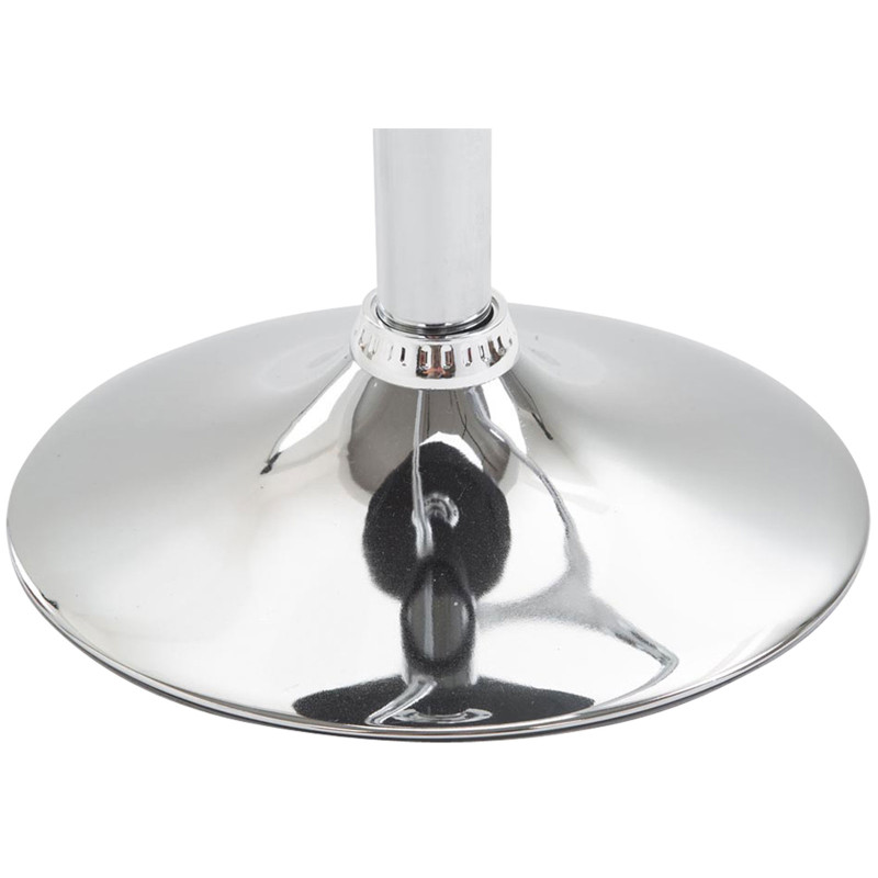 Tabouret de bar Lazio similicuir chrome noir