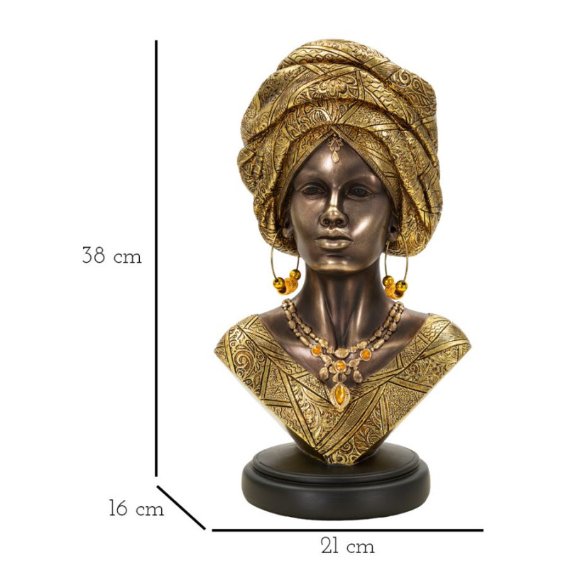 STATUE DE NAIROBI CM 21X16X38