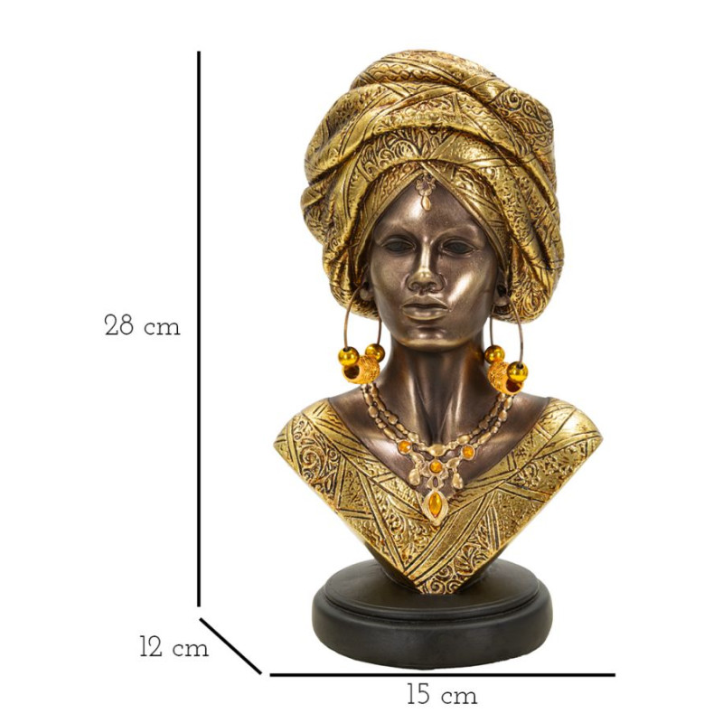 STATUE DE NAIROBI CM 15X12X28