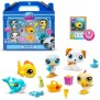 BANDAI - Littlest Pet Shop - Collector Set Theme Plage - 5 animaux et accessoires - BF00517