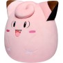 Peluche - BANDAI - Pokémon - Squishmallows 50 cm - Mélofée (Clefairy) - Grande peluche ultra-douce - Licence officielle Pokémon