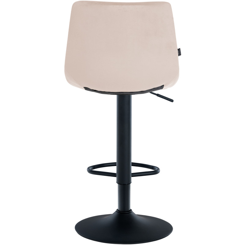 Tabouret de bar Jerry velours beige