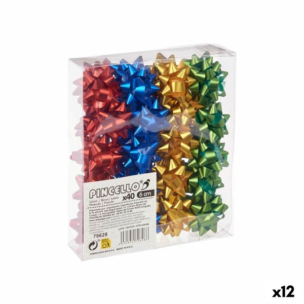 Boucles Mat Multicouleur PVC 5 x 3,5 x 5 cm (12 Unités)