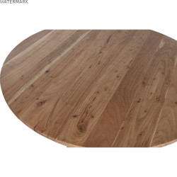 Table de Salle à Manger Home ESPRIT Marron Naturel Acacia 115 x 115 x 76 cm