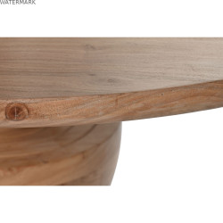 Table de Salle à Manger Home ESPRIT Marron Naturel Acacia 115 x 115 x 76 cm