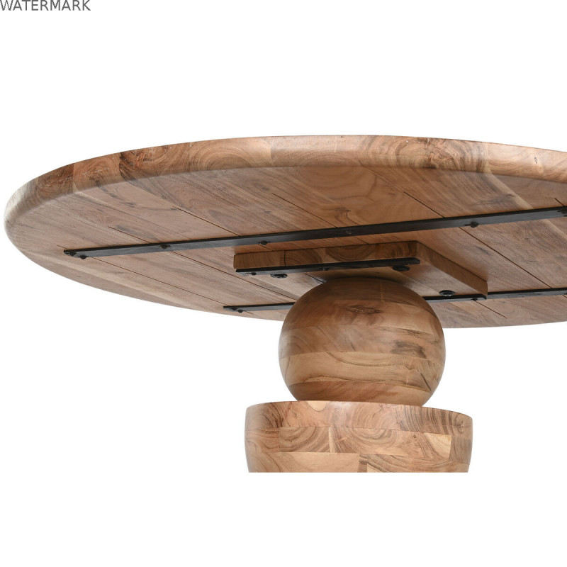 Table de Salle à Manger Home ESPRIT Marron Naturel Acacia 115 x 115 x 76 cm