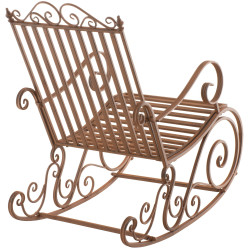 Chaise à bascule Smilla brun