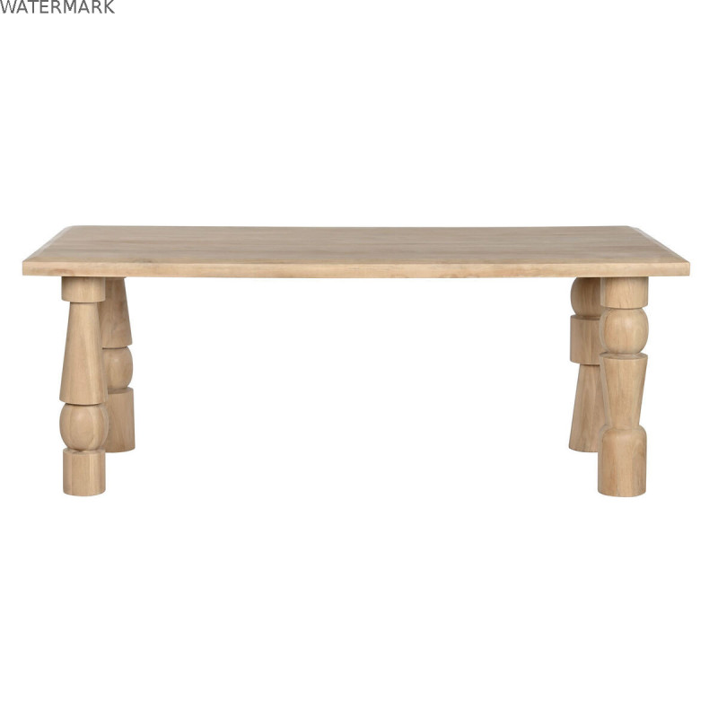 Table de Salle à Manger Home ESPRIT Naturel Bois de manguier 200 x 90 x 76 cm