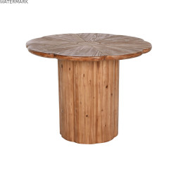 Table de Salle à Manger Home ESPRIT Naturel Bois 100 x 100 x 77 cm