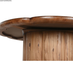 Table de Salle à Manger Home ESPRIT Naturel Bois 100 x 100 x 77 cm