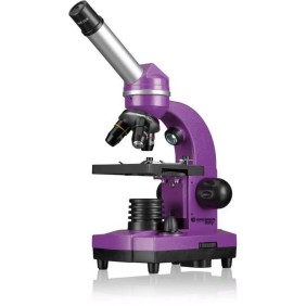 Microscope étudiant BIOLUX SEL - BRESSER JUNIOR - grossissement 40x-1600x - kit d'expérimentation - violet