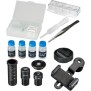 Microscope Biolux SEL avec systeme de zoom - BRESSER JUNIOR - grossissement 40x-1600x - support smartphone - coffret rigide blan