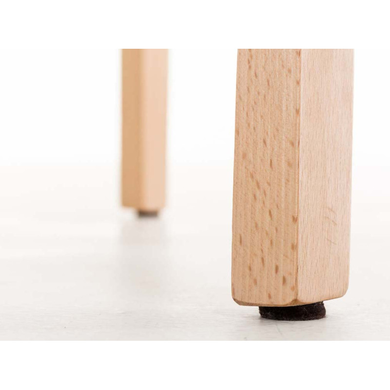 Set 2 sgabelli Hover con telaio in legno naturale a 4 gambe nero